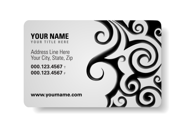 Spot UV business cards
